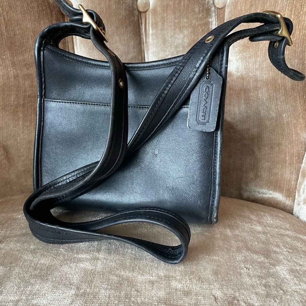 Vintage Coach Black Leather 9997 Patricia Legacy Purse